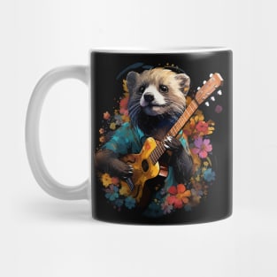 Weasel Playing Guitar Mug